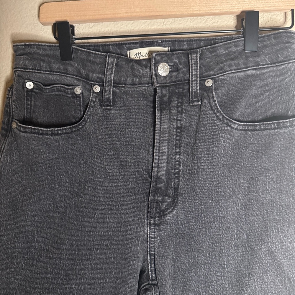 Madewell‎ Curvy Perfect Vintage Straight Jeans Size 28 in Black - Picture 4 of 8